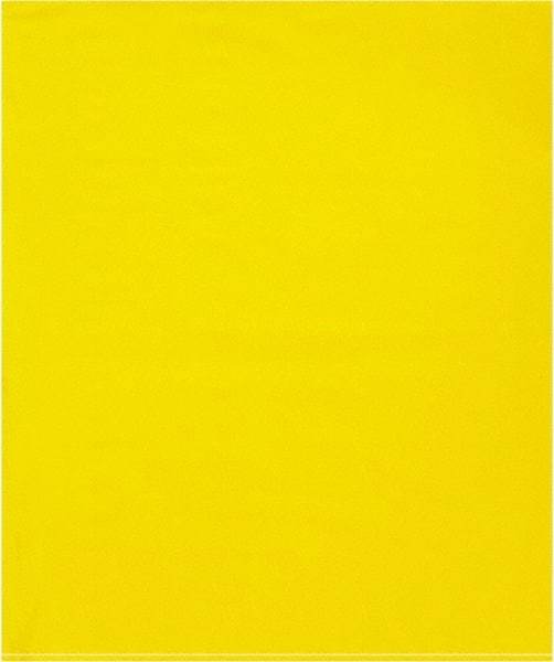 Value Collection - 15 x 18", 2 mil Flat Polybags - Yellow - Industrial Tool & Supply