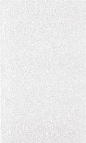 Made in USA - 3 x 5", Flush Cut Foam Pouches - White - Industrial Tool & Supply
