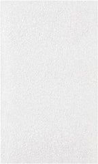 Made in USA - 3 x 5", Flush Cut Foam Pouches - White - Industrial Tool & Supply