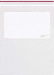 Minigrip - 4 x 6", 2 mil Minigrip White Block Reclosable Polybags - Clear - Industrial Tool & Supply