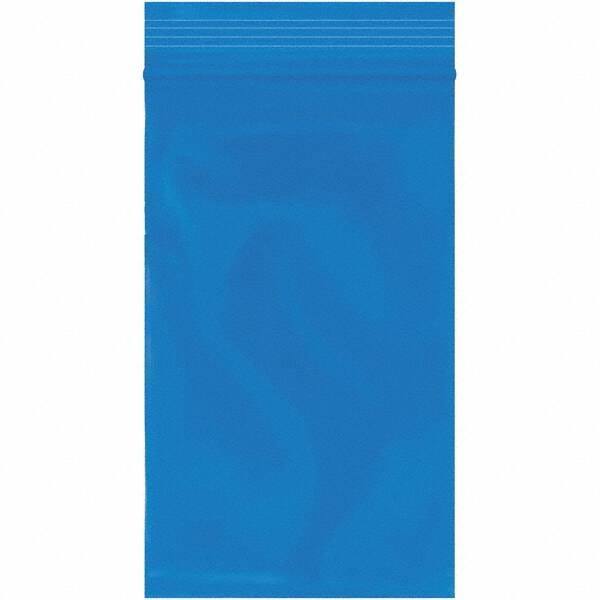 Value Collection - 3 x 5", 2 mil Reclosable Polybags - Blue - Industrial Tool & Supply