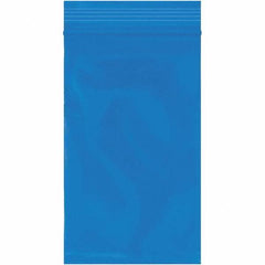 Value Collection - 3 x 5", 2 mil Reclosable Polybags - Blue - Industrial Tool & Supply