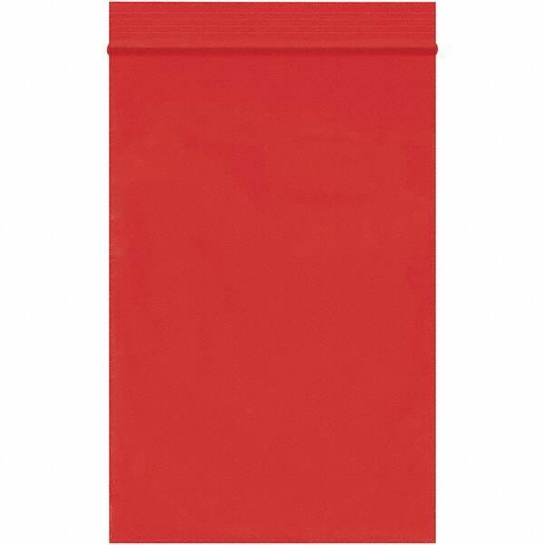 Value Collection - 4 x 6", 2 mil Reclosable Polybags - Red - Industrial Tool & Supply