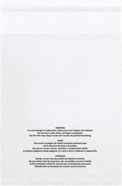 Value Collection - 18 x 24", 1.5 mil Resealable Suffocation Warning Polybags - Clear - Industrial Tool & Supply