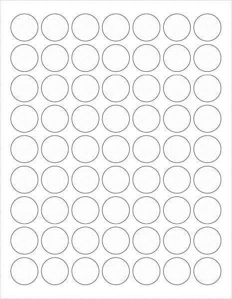 Tape Logic - 1" Long, Clear Paper Laser Label - For Laser Printers - Industrial Tool & Supply