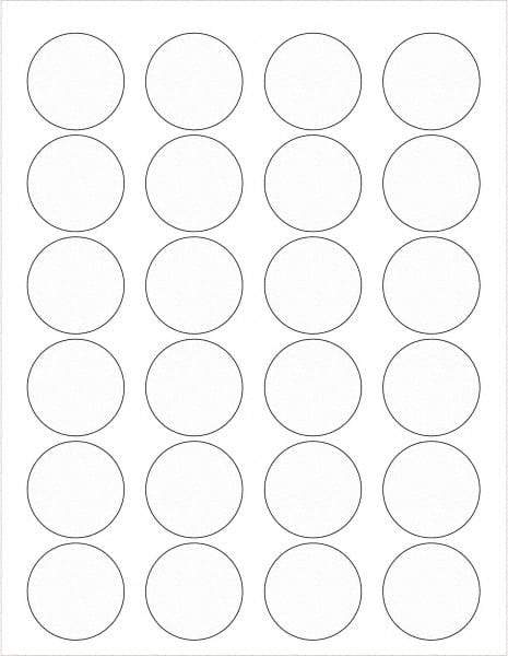 Tape Logic - 1-5/8" Long, Clear Paper Laser Label - For Laser Printers - Industrial Tool & Supply