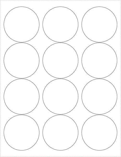 Tape Logic - 2-1/2" Long, Gloss White Paper Laser Label - For Laser Printers - Industrial Tool & Supply