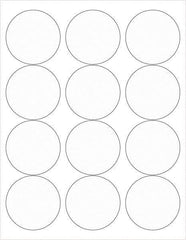 Tape Logic - 2-1/2" Long, Clear Paper Laser Label - For Laser Printers - Industrial Tool & Supply