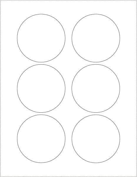 Tape Logic - 3" Long, Gloss White Paper Laser Label - For Laser Printers - Industrial Tool & Supply
