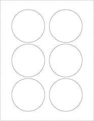 Tape Logic - 3" Long, Gloss White Paper Laser Label - For Laser Printers - Industrial Tool & Supply