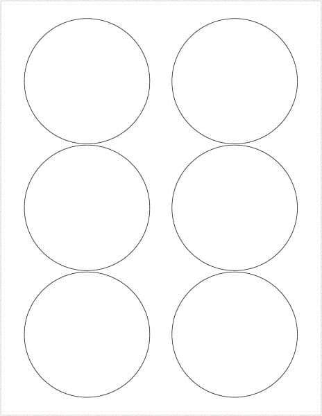 Tape Logic - 3" Long, White Paper Laser Label - For Laser Printers - Industrial Tool & Supply