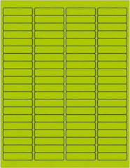 Tape Logic - 1/2" Long, Fluorescent Green Paper Laser Label - For Laser Printers - Industrial Tool & Supply