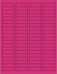 Tape Logic - 1-3/4" Long, Fluorescent Pink Paper Laser Label - For Laser Printers - Industrial Tool & Supply