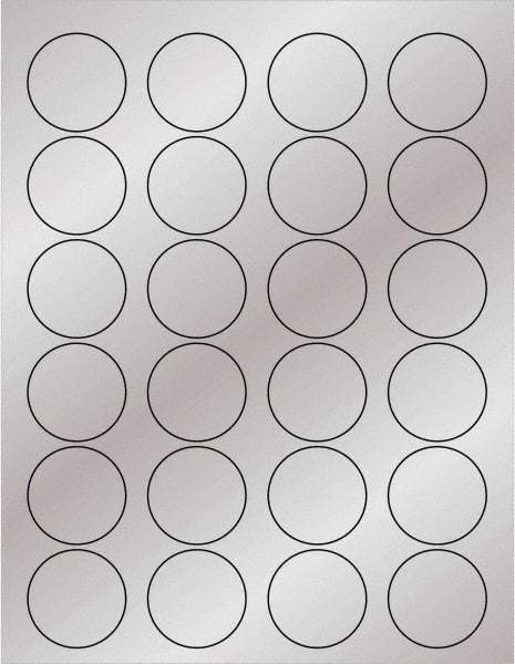 Tape Logic - 1-5/8" Long, Silver Paper Laser Label - For Laser Printers - Industrial Tool & Supply