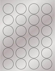 Tape Logic - 1-5/8" Long, Silver Paper Laser Label - For Laser Printers - Industrial Tool & Supply