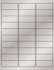 Tape Logic - 2-5/8" Long, Silver Paper Laser Label - For Laser Printers - Industrial Tool & Supply