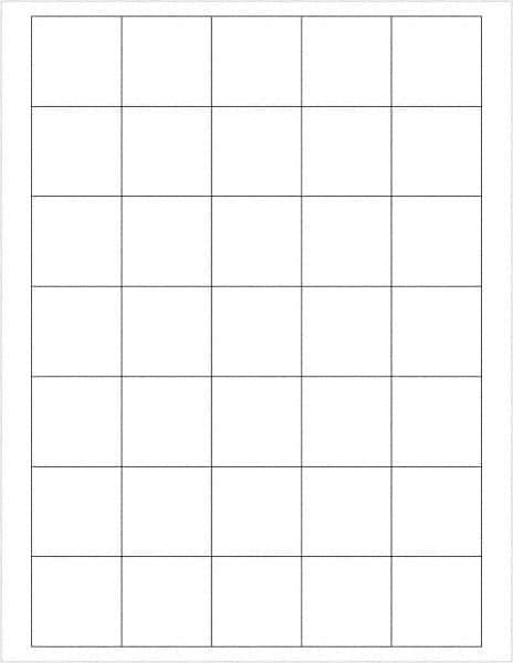 Tape Logic - 1-1/2" Long, White Paper Laser Label - For Laser Printers - Industrial Tool & Supply