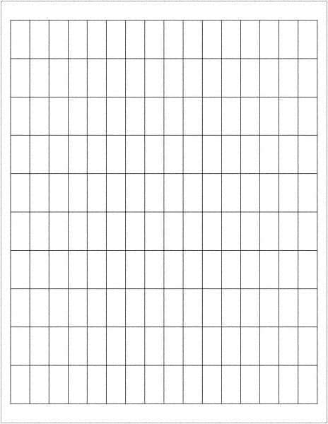 Tape Logic - 1" Long, White Paper Laser Label - For Laser Printers - Industrial Tool & Supply