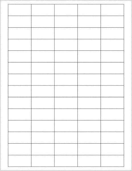 Tape Logic - 1-1/2" Long, White Paper Laser Label - For Laser Printers - Industrial Tool & Supply
