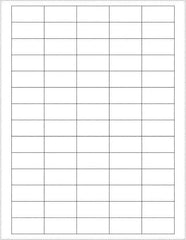 Tape Logic - 1-1/2" Long, White Paper Laser Label - For Laser Printers - Industrial Tool & Supply