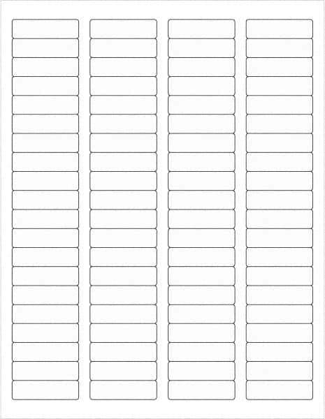 Tape Logic - 1-3/4" Long, Clear Paper Laser Label - For Laser Printers - Industrial Tool & Supply