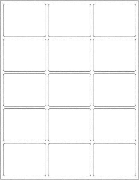 Tape Logic - 2-5/8" Long, White Paper Laser Label - For Laser Printers - Industrial Tool & Supply