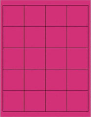 Tape Logic - 2" Long, Fluorescent Pink Paper Laser Label - For Laser Printers - Industrial Tool & Supply