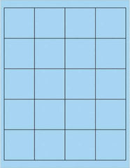 Tape Logic - 2" Long, Pastel Blue Paper Laser Label - For Laser Printers - Industrial Tool & Supply