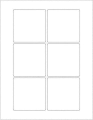 Tape Logic - 3" Long, White Paper Laser Label - For Laser Printers - Industrial Tool & Supply