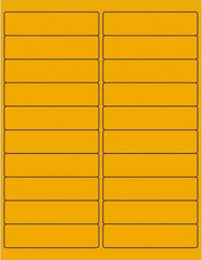 Tape Logic - 4" Long, Fluorescent Orange Paper Laser Label - For Laser Printers - Industrial Tool & Supply