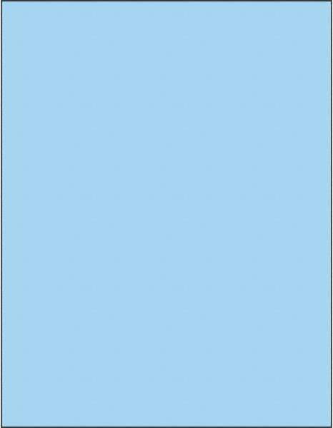 Tape Logic - 11" Long, Pastel Blue Paper Laser Label - For Laser Printers - Industrial Tool & Supply