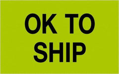 Tape Logic - 2" Long, Fluorescent Green Paper Shipping Label - For Multi-Use - Industrial Tool & Supply