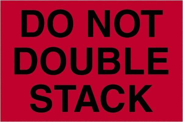 Tape Logic - 3" Long, Fluorescent Red Paper Shipping Label - For Multi-Use - Industrial Tool & Supply