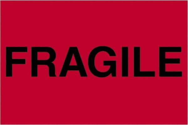 Tape Logic - 3" Long, Fluorescent Red Paper Shipping Label - For Multi-Use - Industrial Tool & Supply