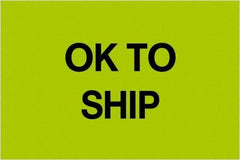 Tape Logic - 3" Long, Fluorescent Green Paper Inventory Labels - For Multi-Use - Industrial Tool & Supply