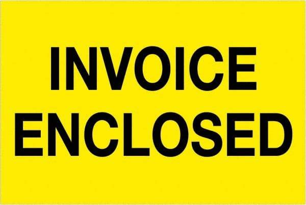 Tape Logic - 3" Long, Fluorescent Yellow Paper Shipping Label - For Multi-Use - Industrial Tool & Supply