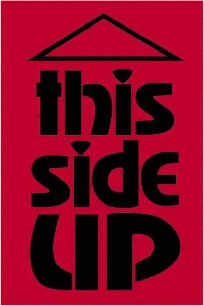 Tape Logic - 3" Long, Fluorescent Red Paper Shipping Label - For Multi-Use - Industrial Tool & Supply