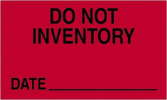 Tape Logic - 5" Long, Fluorescent Red Paper Shipping Label - For Multi-Use - Industrial Tool & Supply