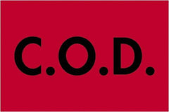 Tape Logic - 3" Long, Fluorescent Red Paper Shipping Label - For Multi-Use - Industrial Tool & Supply