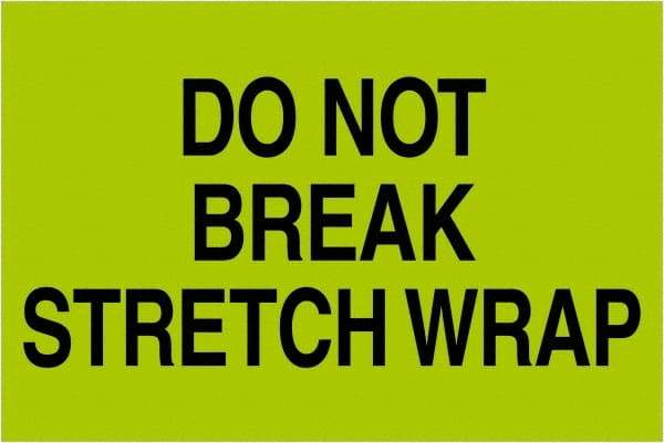 Tape Logic - 3" Long, Fluorescent Green Paper Shipping Label - For Multi-Use - Industrial Tool & Supply