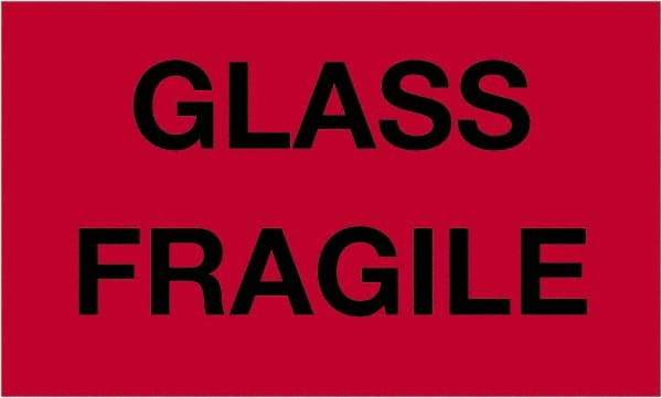 Tape Logic - 5" Long, Fluorescent Red Paper Shipping Label - For Multi-Use - Industrial Tool & Supply