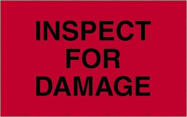 Tape Logic - 2" Long, Fluorescent Red Paper Shipping Label - For Multi-Use - Industrial Tool & Supply