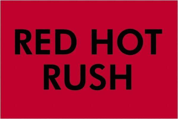 Tape Logic - 3" Long, Fluorescent Red Paper Shipping Label - For Multi-Use - Industrial Tool & Supply