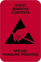 Tape Logic - 3" Long, Fluorescent Red Paper Shipping Label - For Multi-Use - Industrial Tool & Supply