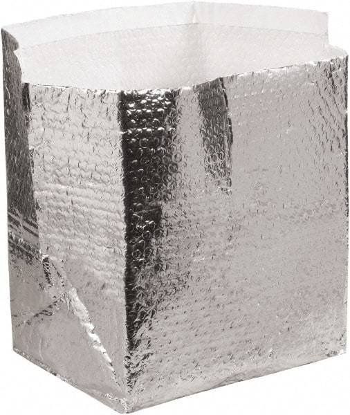 Made in USA - 11" Long x 8" Wide x 6" High x 3/16" Thick Box Liner - Silver, Case - Industrial Tool & Supply