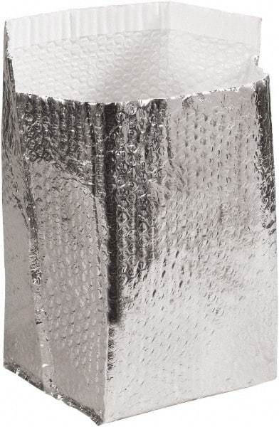 Made in USA - 6" Long x 6" Wide x 6" High x 3/16" Thick Box Liner - Silver, Case - Industrial Tool & Supply
