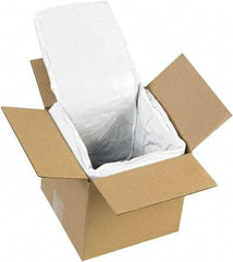 Made in USA - 6" Long x 6" Wide x 6" High x 1" Thick Box Liner - White, Case - Industrial Tool & Supply