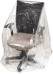 Made in USA - 17" Long x 28" Wide x 82" High Polyethylene Plastic Film - Clear, Roll, 200 Piece - Industrial Tool & Supply