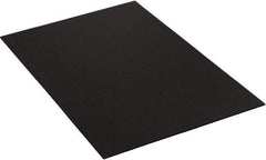 Made in USA - 18" Long x 24" Wide Plastic Sheet - Black - Industrial Tool & Supply