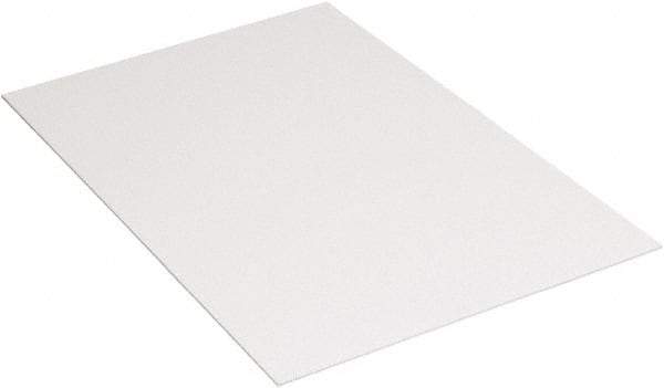 Made in USA - 48" Long x 40" Wide Plastic Sheet - White - Industrial Tool & Supply